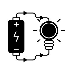 Lamp wire icon