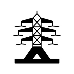 High voltage tower icon