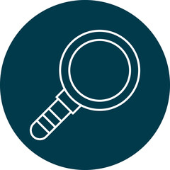 Search Line Circle Icon