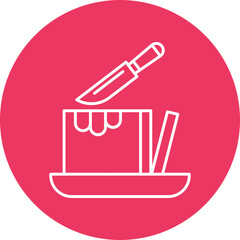 Butter Line Circle Icon