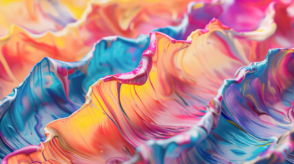 Abstract background made of colorful fabric
