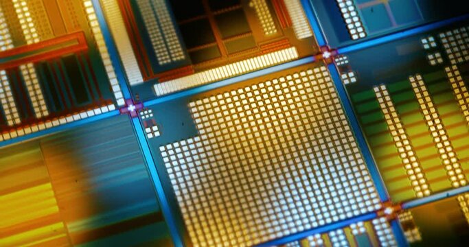 Silicon semiconductor wafer close-up. In electronics, a wafer also called a slice or substrate is a thin slice of semiconductor, a crystalline silicon, used for the fabrication of integrated circuits