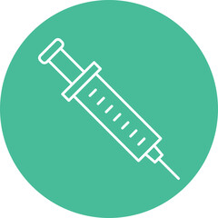 Injection Line Circle Icon