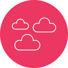 Clouds Line Icon