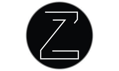 Letter Zlogo design template, cross vector logo icon circle logotype