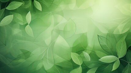Vibrant green leaves with abstract overlay, ideal for backgrounds in designs and presentations.