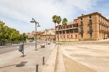 the Cathedral square in the city of Calahorra, province of La Rioja, Spain - 743025539