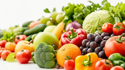 Cook frame with fresh vegetables on white background. Organic raw salad ingredients. Flat lay, copyspace, top view. background of healthy food delivery. white background with copy space.