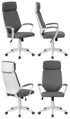 Office computer chair. Interior element. Isolated from the background. From different angles