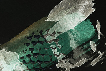 Abstract green black background. Print pattern for cards, clothes, banner, dark contrasting colors wallpaper