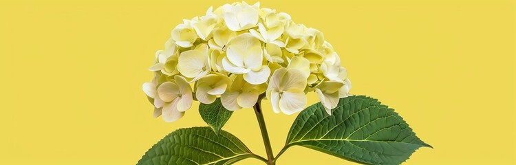 Naklejka premium close up of big hydrangea isolated on background