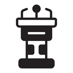 podium glyph icon