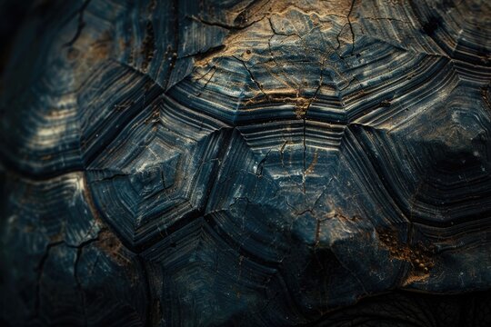 extreme macro shot of turtle shell