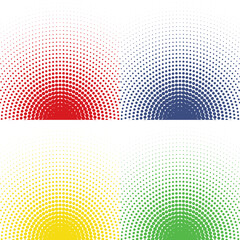 abstract halftone backgrounds set. Vector illustration