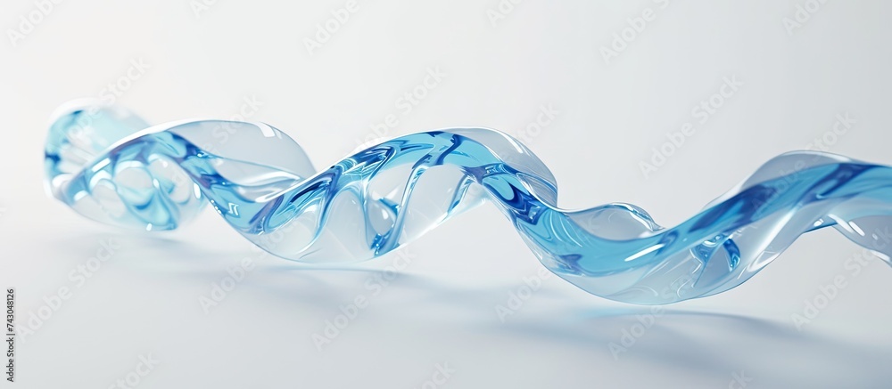 Poster dna strand icon 3d render illutration healthcare medical logo isolated transparent background. with 