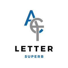 Initial Letter ACT Icon Logo Design Template