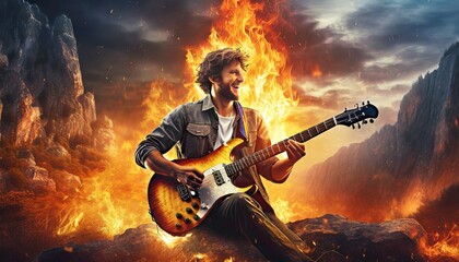 guitarist playing guitar