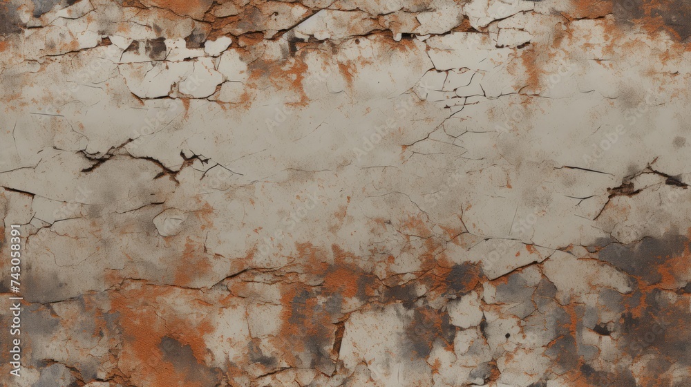 Poster generative ai distressed and grungy texture resembling peeling paint.