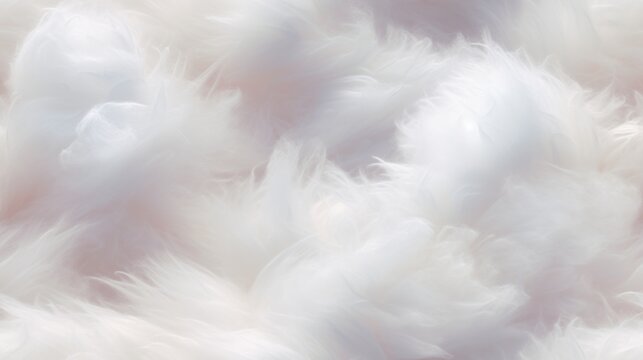 Generative AI Fluffy and cloud-like cotton texture.