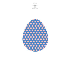 Easter egg, Easter day festival, Egg Icon symbol vector illustration isolated on white background