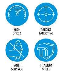 High speed, Precise, Anti-slippage, Titanium shell