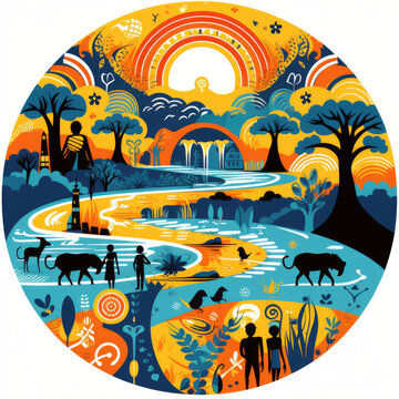 Welcome to Tanzania, Africa: Explore the Rich Cultural Tapestry and Natural Wonders with This Vibrant Sticker! © STORYTELLER