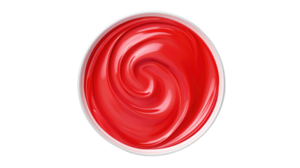 Paint can isolated on transparent a white background, top view