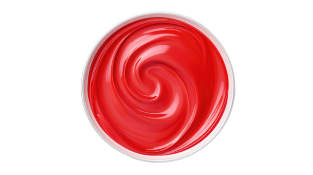 Paint can isolated on transparent a white background, top view