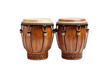 Decorative African Djembe Drum with Vivid Patterns