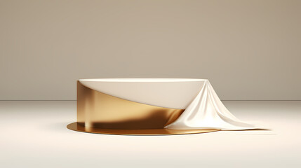 Podium, booth, stage, product background for product display, blank display