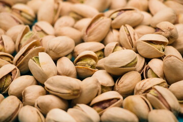 pistachio nuts close up