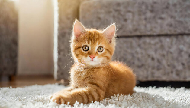 cute kitten. Cute cat image material.