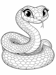 snake coloring page
