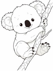 Koala coloring page