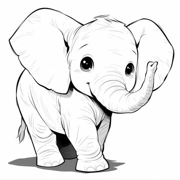elephant coloring page