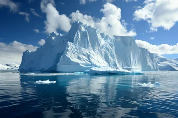 Fotobehang Iceberg majestuoso en océano tranquilo © Pilar
