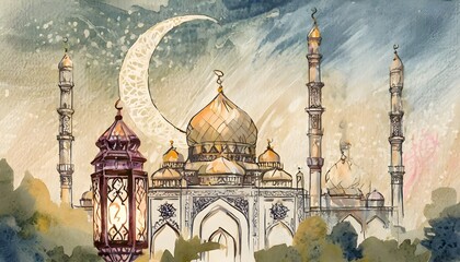 Obraz premium view of the mosque