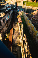 street photography, sunny city, summer, golden hour