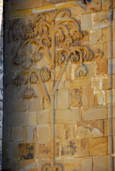 Relief with vines on the exterior of a church, Ananuri Castle, Georgia