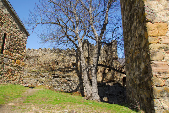 Inner courtyard of Ananuri Castle, Georgia