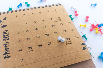 29th march good Friday 2024 on calendar