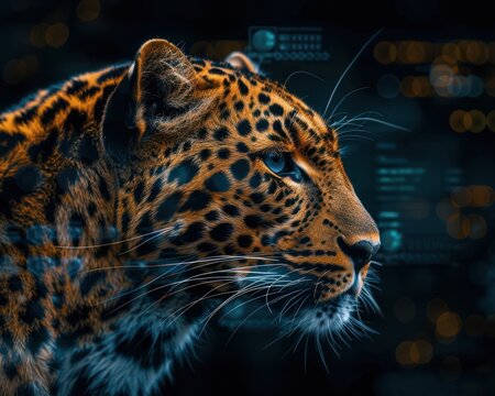 A futuristic reimagining of a leopards skin pattern as a quantum computing algorithm