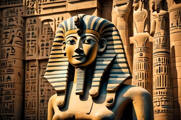 Ancient statue of pharao