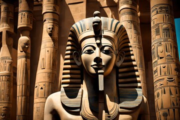 Ancient statue of pharao