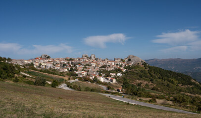 Pietrabbondante, Isernia, Molise. Panorama