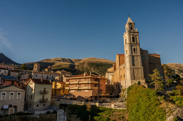 Palena, Abruzzo. Most beautiful villages in Italy. Glimpses of autumn.