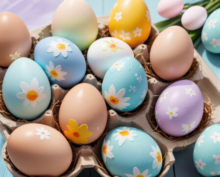 Colorful Easter eggs 