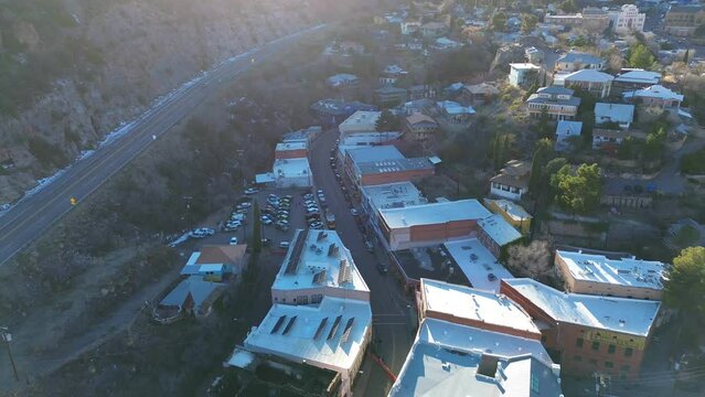 Bisbee, a historical mining town in South-Eastern Arizona, America, USA. A small town founded in 1880 with amazing old buildings, architecture and a fun travel destination.