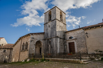 Vastogirardi, Isernia, Molise. Church of San Nicola di Bari. View