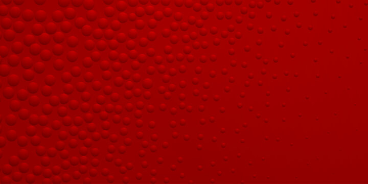 Abstract background in red colors with many convex small circles